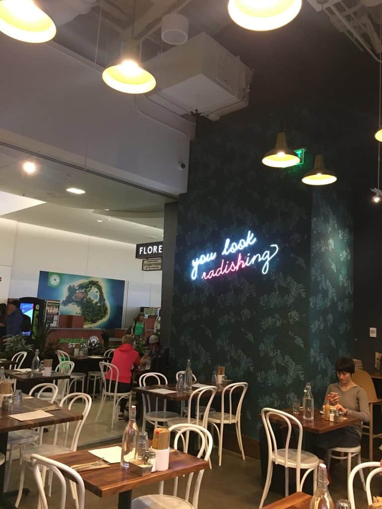 Floret Vegetarian Restaurant in SeaTac airport. https://trimazing.com