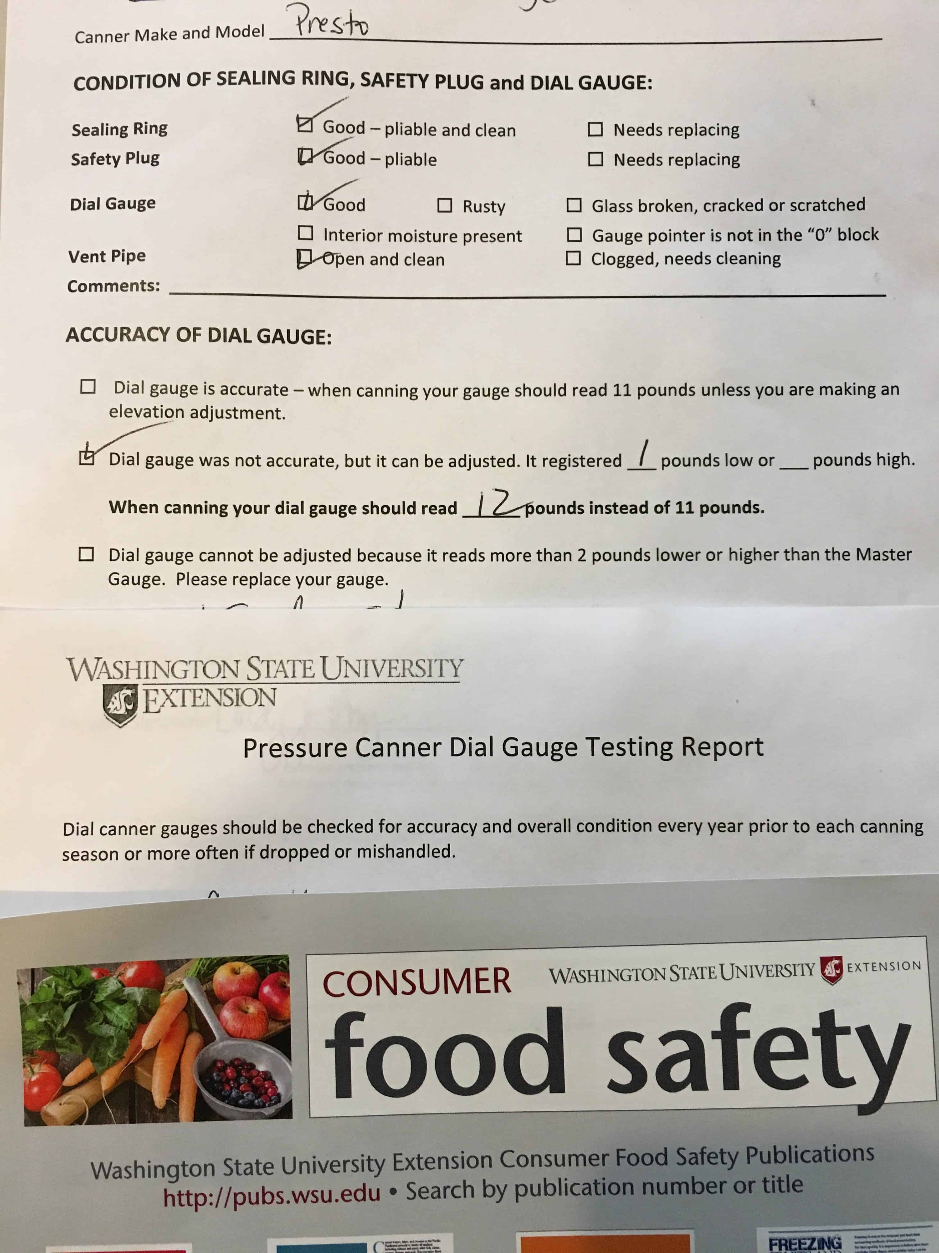 Results of WSU pressure canner test. https://trimazing.com