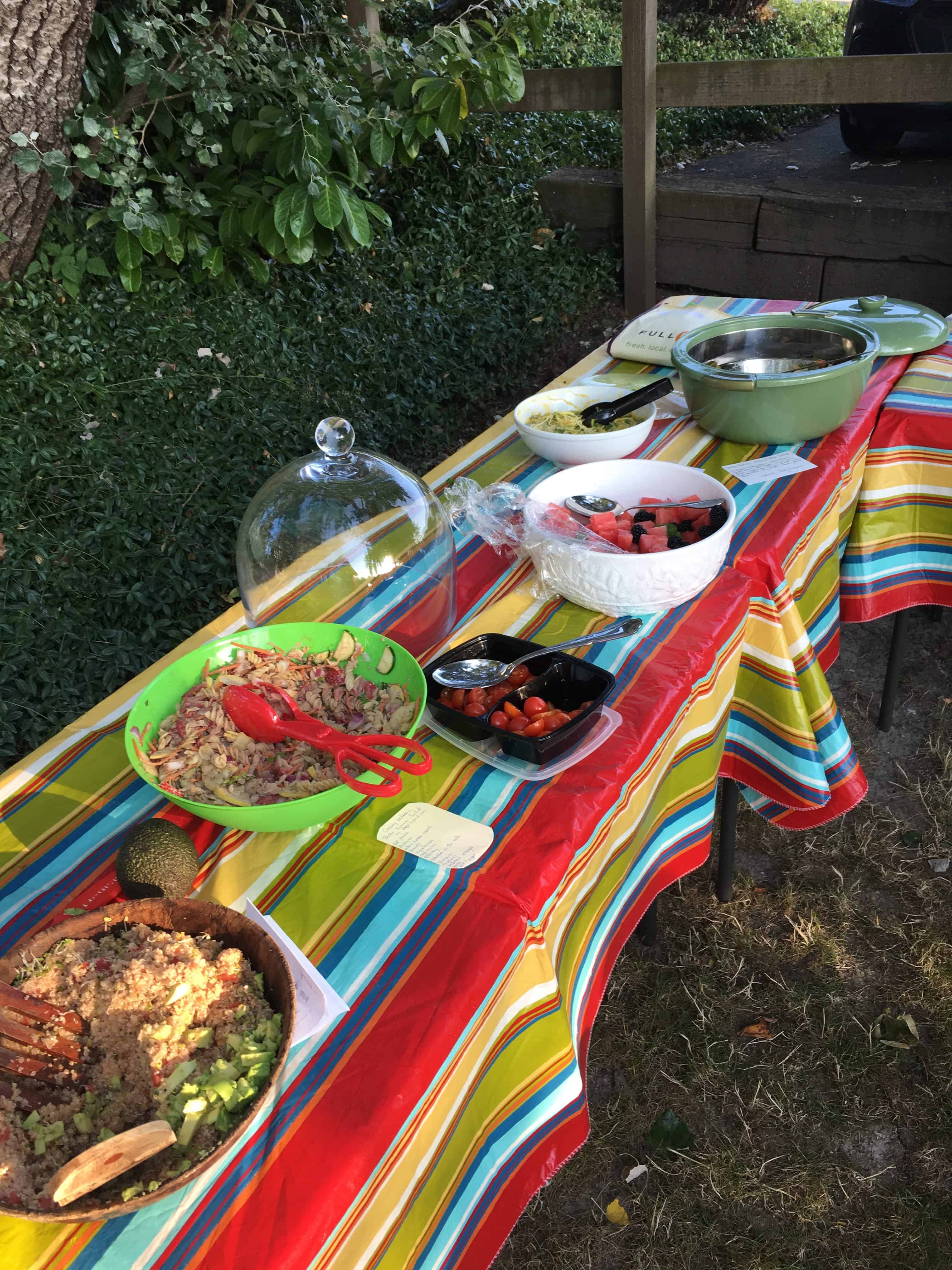 Great spread at Sno-Valley Vegan Potluck. https://trimazing.com/