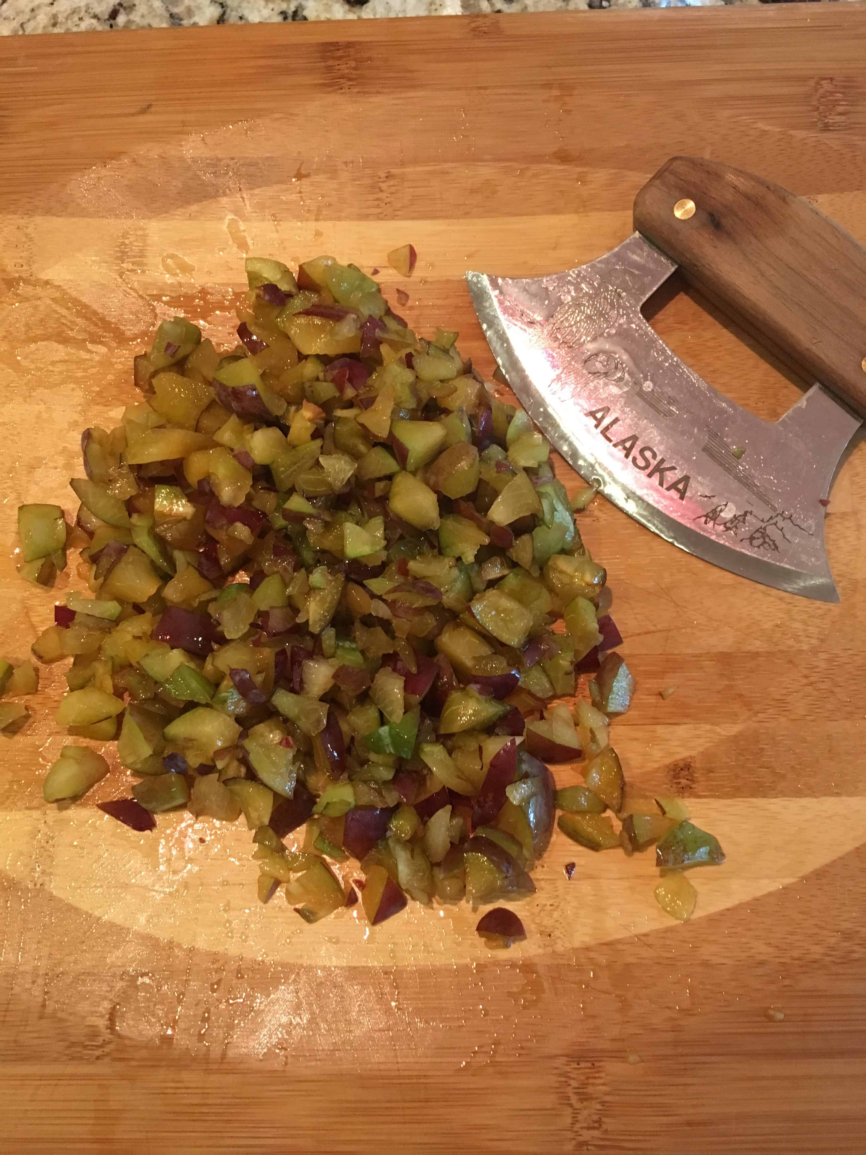 Bowl-Board Cutting Board, Double Sided Cutting Board with Cutting Board on  one side, Bowl on the Other, Alaskan Ulu Chopping Bowl-Board