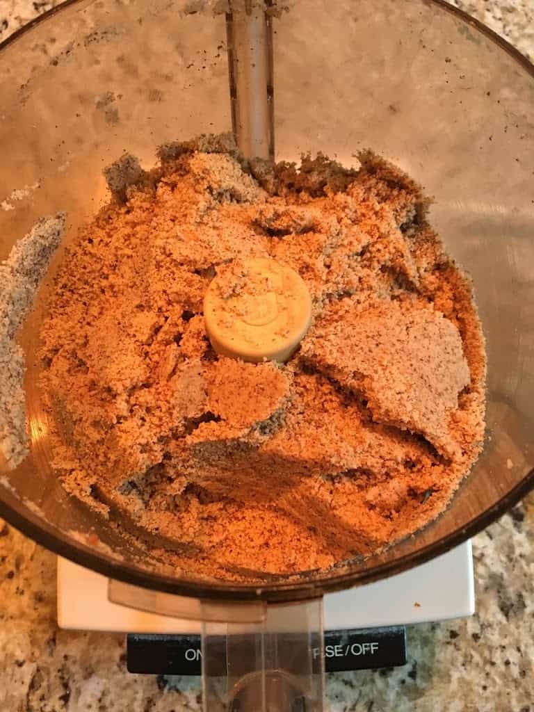 Processed almond flour beginning to clump. https://trimazing.com/