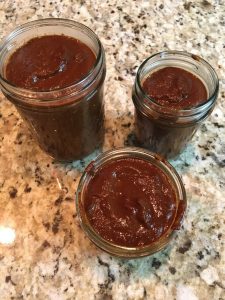 Photo of three assorted jars of homemade adobo. https://trimazing.com/ 