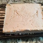 Block of finished homemade tofu. https://trimazing.com/