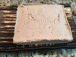 Block of finished homemade tofu. https://trimazing.com/