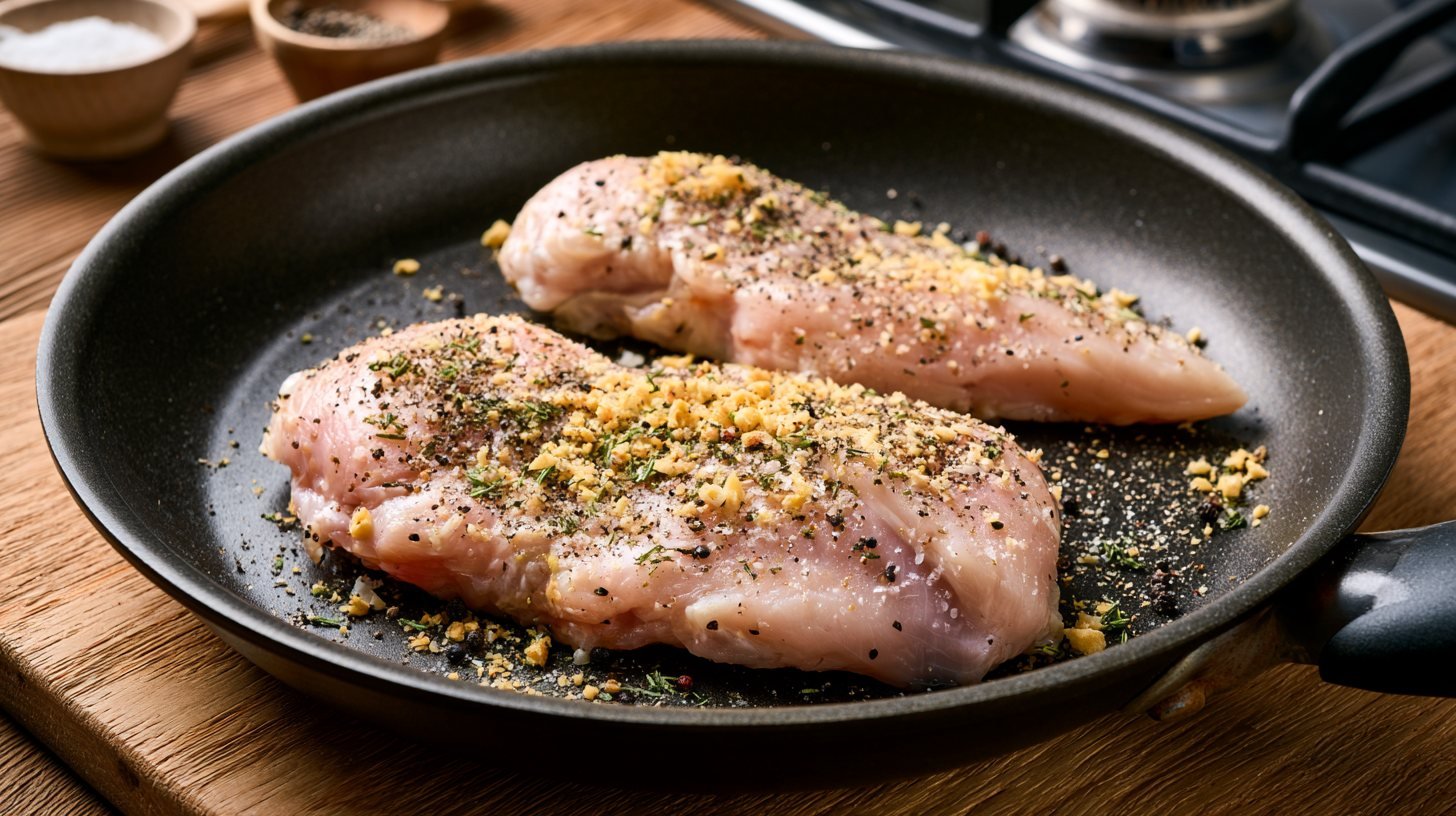 Seasoning chicken breast for quesadillas