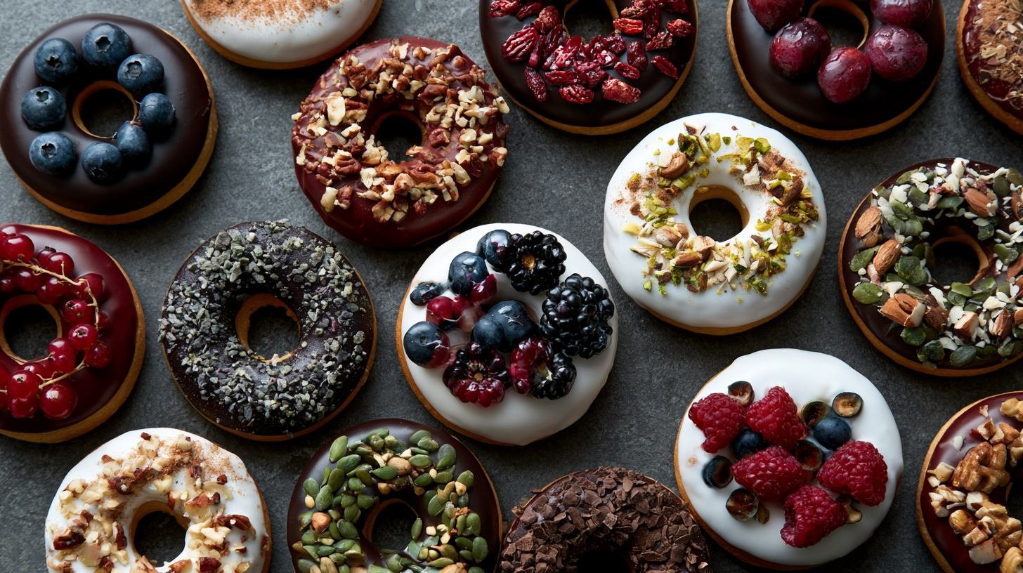 Healthy donut glaze and topping ideas.