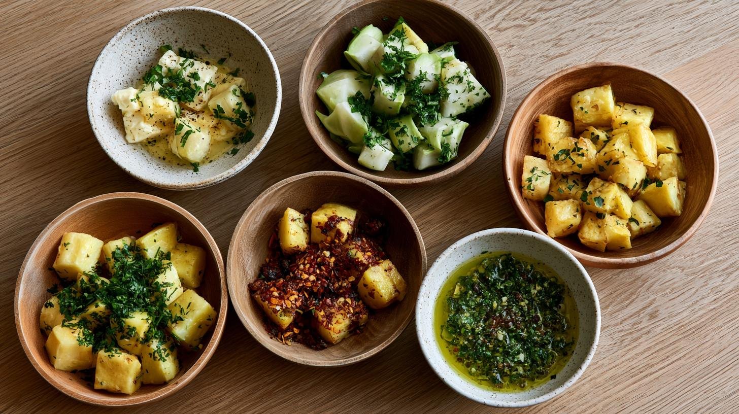 Different variations of sauteed kohlrabi recipes.